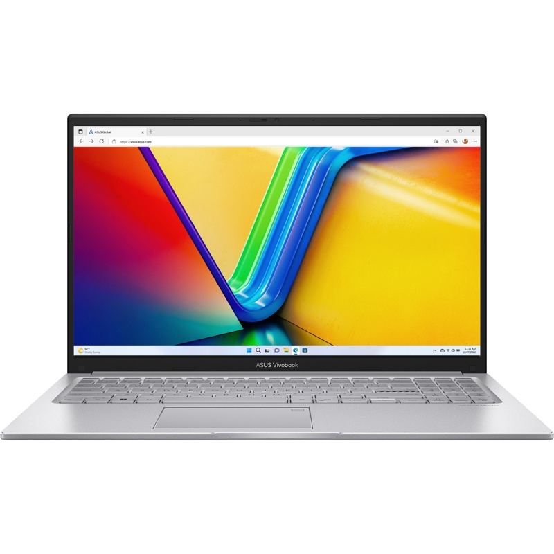 Ноутбук/ ASUS X1504VA-BQ286 15.6"(1920x1080 (матовый) IPS)/Intel Core i5 1335U(1.3Ghz)/8192Mb/512PCISSDGb/noDVD/Int:Intel UHD Graphics/Cam/BT/WiFi/42WHr/war 1y/1.7kg/Cool Silver/DOS