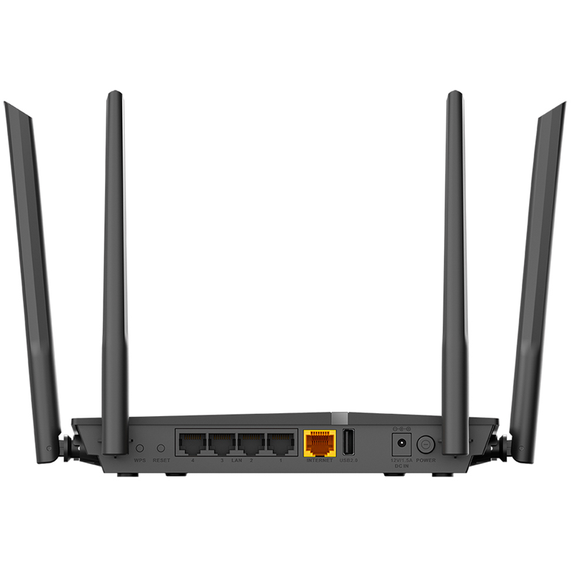 Маршрутизатор/ AC1200 Wi-Fi Router, 1000Base-T WAN, 4x1000Base-T LAN, 4x5dBi external antennas, USB port, 3G/LTE support