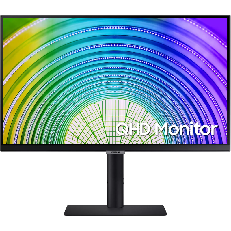 ЖК монитор Samsung S24A600UCI/ Samsung S24A600UCI 24" LCD IPS LED monitor, 2560x1440, 5(GtG)ms, 300 cd/m2, 75Hz, MEGA DCR (static 1000:1), 178°/178°, HDMI, DP, USB Hub ; USB-C(65W), HAS, VESA 100x100 mm, внутренний БП, ES8.0,TCO, black