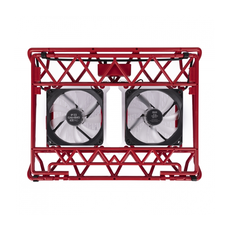 Подставка для ноутбука STM IP33 Red/ STM Laptop Cooling IP33 Red (17,3"", 2x(120x120), plastic+metal mesh)