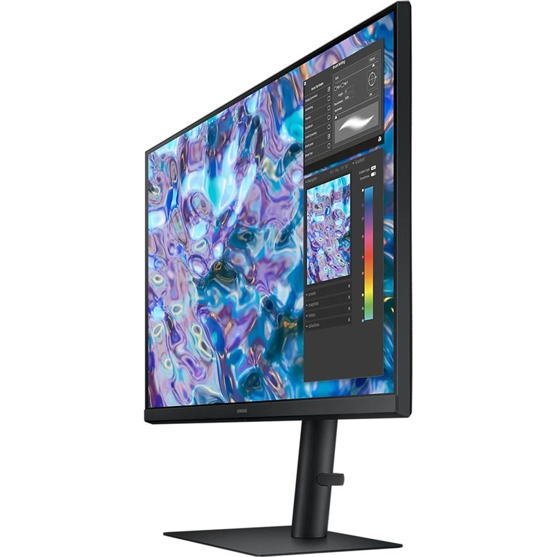 ЖК монитор Samsung S27B610EQI/ Samsung S27B610EQI 27" LCD IPS LED monitor, 2560x1440, 5(GtG)ms, 300 cd/m2, 178°/178°, MEGA DCR (static 1000:1), 75 Hrz, HDMIx2, DP, Headphone, VESA 100x100 mm, HDMI cable, HAS, внешний БП, Flicker free, black