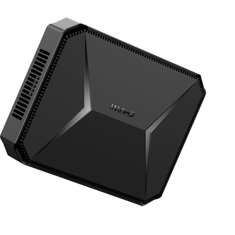 Компьютер/ Chuwi HeroBox Intel N-series N100(0.8Ghz)/8192Mb/256SSDGb/Int:Intel UHD Graphics 600/BT/WiFi/war 1y/0.59kg/Black/Win11Home + BT5.2/USB3.0*2, USB2.0*2/HDMI 2.0 *1 (4K 60Hz)/VGA*1/M.2*2, 2280, MAX 1TB, PCIE & SATA3/Type-C*1/Ear