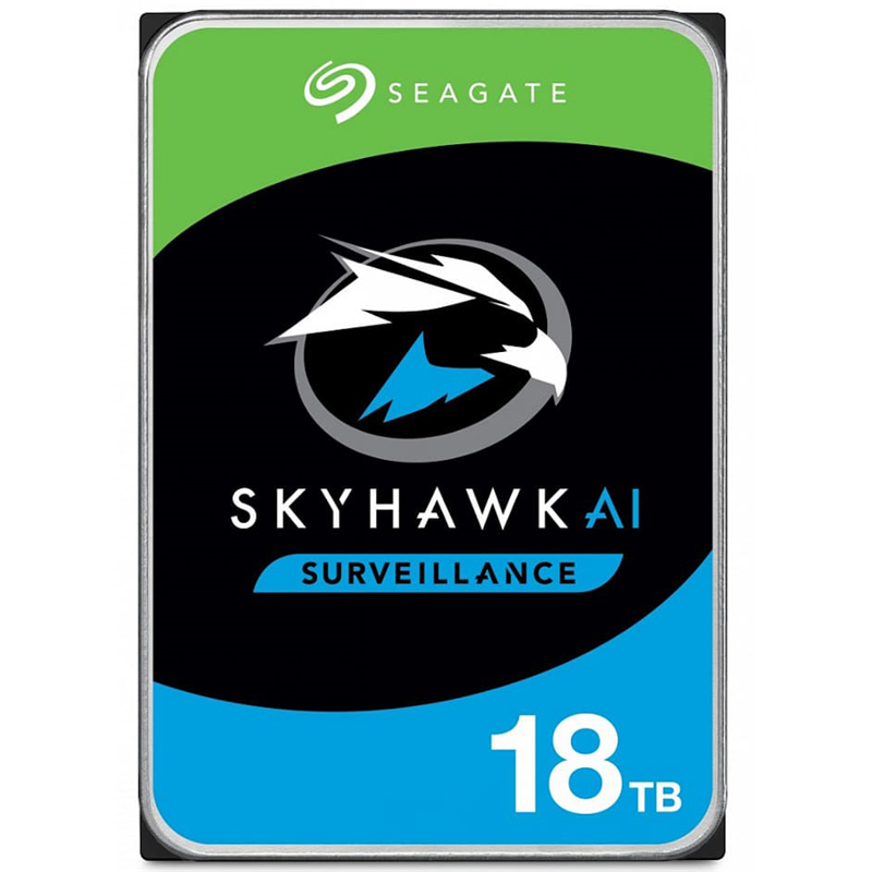 Жесткий диск/ HDD Seagate SATA 6Gb/s 18Tb SkyHawk AI 7200 256Mb 1 year warranty (replacement WD181PURP)