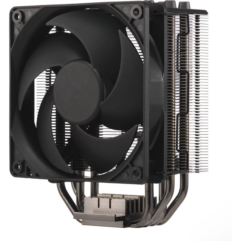 Кулер для процессора/ Cooler Master Hyper 212 Black Edition with 1700 (130W, 4-pin, 158.8mm, tower, Al/Cu, fans: 1x120mm/42CFM/26dBA/2000rpm, 1700/1200/115X/2066/2011-V3/2011/AM5/AM4/AM3/AM3+/AM2/AM2+/FM2/FM2+/FM1)