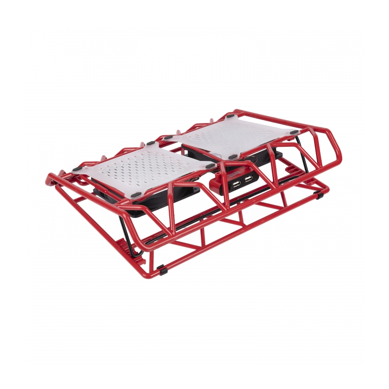 Подставка для ноутбука STM IP33 Red/ STM Laptop Cooling IP33 Red (17,3"", 2x(120x120), plastic+metal mesh)