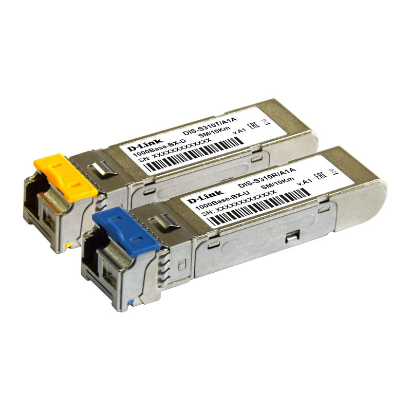 Трансивер/ S310R/10KM Industrial WDM SFP Transceiver, 1000Base-BX-U, Simplex LC, TX: 1310nm, RX: 1550nm, Single-mode, 10KM, - 40° to 85°C