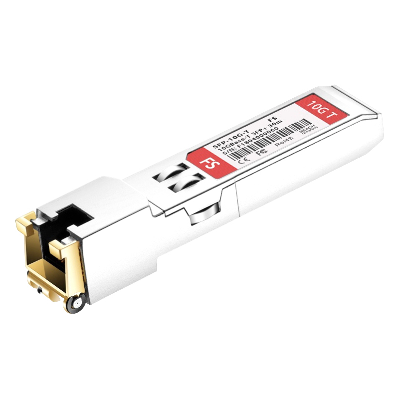 Трансивер/ FS for Mellanox MFM1T02A-T Compatible 10GBASE-T SFP+ Copper RJ-45 30m Optical Transceiver Module