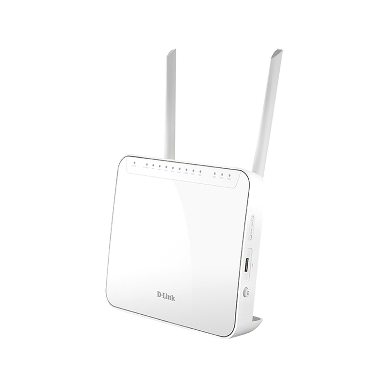 маршрутизатор/ DVG-5402G/R1A AC1200 Wi-Fi Router, 1000Base-T WAN, 4x1000Base-T LAN, 2x5dBi external antennas, 2xFXS+USB ports, 3G/LTE support