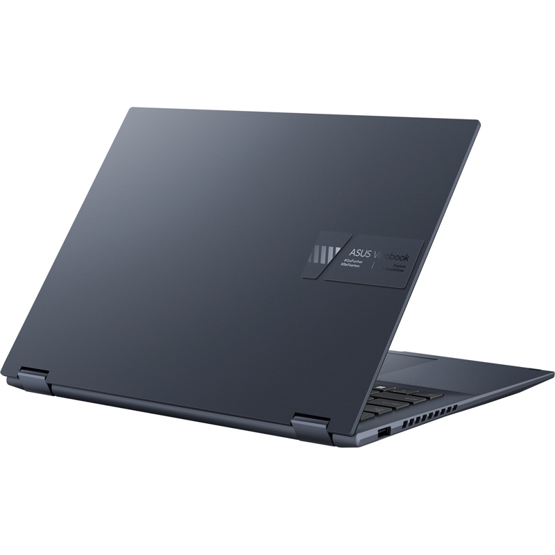 Ноутбук/ ASUS TP3402VA-LZ350W flip 14"(1920x1200 (матовый) IPS)/Touch/Intel Core i5 1335U(1.3Ghz)/16384Mb/512PCISSDGb/noDVD/Int:Intel UHD Graphics/Cam/BT/WiFi/50WHr/war 1y/1.5kg/Quiet Blue/Win11Home + NumberPad; стилус