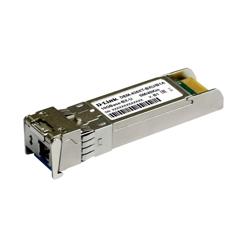 Трансивер/ 436XT-BXU/40KM WDM SFP+ Transceiver, 10GBase-ER, Simplex LC, TX: 1270nm, RX: 1330nm, Single-mode, 40KM