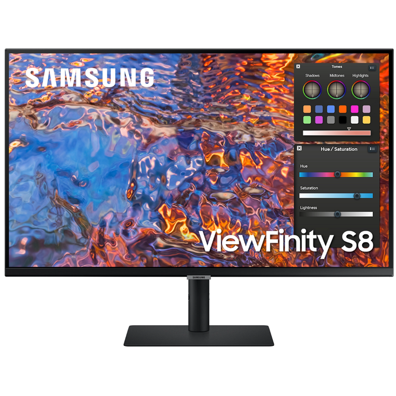 ЖК монитор Samsung S32B800PXI/ Samsung S32B800PXI 32" Wide IPS monitor, 3840*2160, 5(GtG)ms, 350 cd/m2, MEGA DCR(static 1000:1), 178°/178°, DP, HDMI, USB3.0 x3; USB-C (90 Вт), HAS, VESA 100x100mm, Windows 10, EnergyStar, black