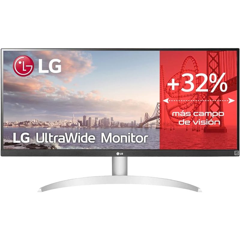 Монитор LG LCD 29WQ600-W/ LG UltraWide 29WQ600-W 29" IPS monitor, 2560x1080, 250 cd/m2, 21:9, 5мс (GtG), HDMI, DP, USB-C, Audio out, speakers 7Wx2, 100Hz, 178/178, внешний БП, FreeSync, HDR 10, VESA (100x100 мм), white/silver